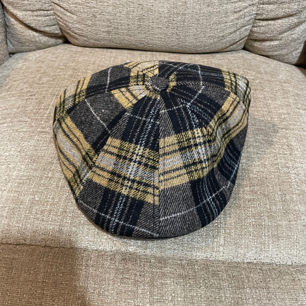 Boston Scally Eight Panel “Bruin Peaky” Cap